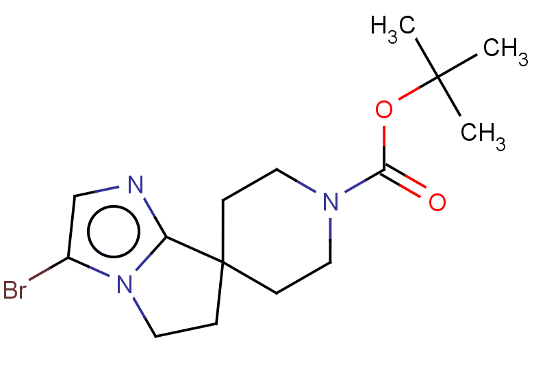 tert-butyl 3'-bromo-5',6'-dihydrospiro[piperidine-4,7'-pyrrolo[1,2-a]imidazole]-1-carboxylate