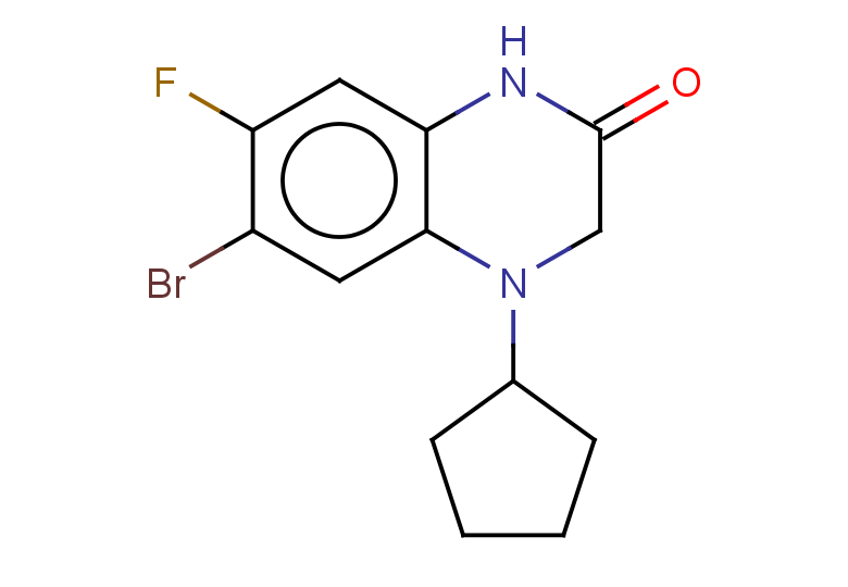 6-bromo-4-cyclopentyl-7-fluoro-1,2,3,4-tetrahydroquinoxalin-2-one