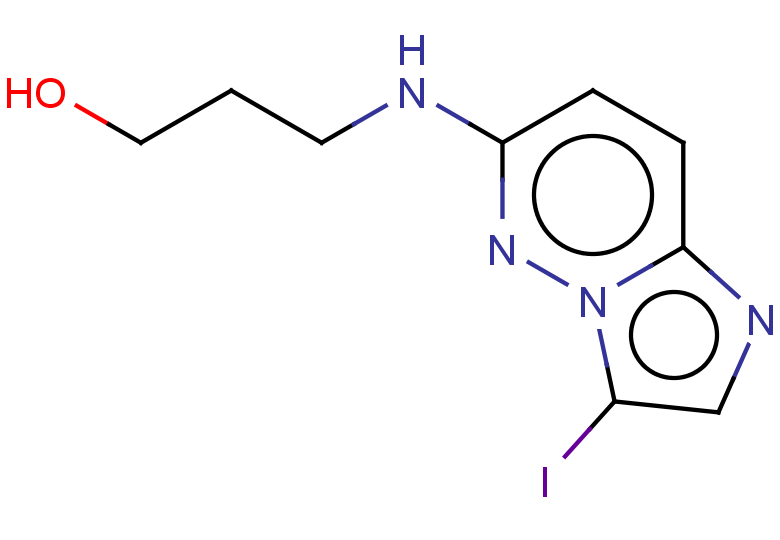 3-({3-iodoimidazo[1,2-b]pyridazin-6-yl}amino)propan-1-ol