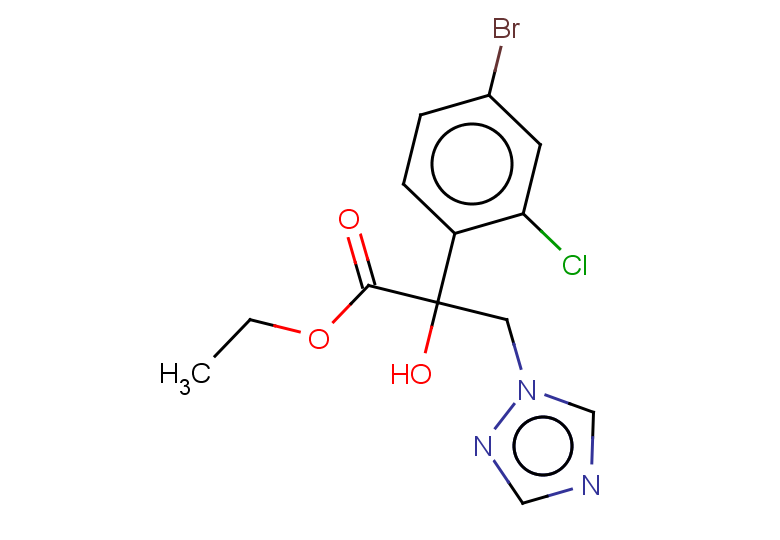 ethyl 2-(4-bromo-2-chlorophenyl)-2-hydroxy-3-(1H-1,2,4-triazol-1-yl)propanoate