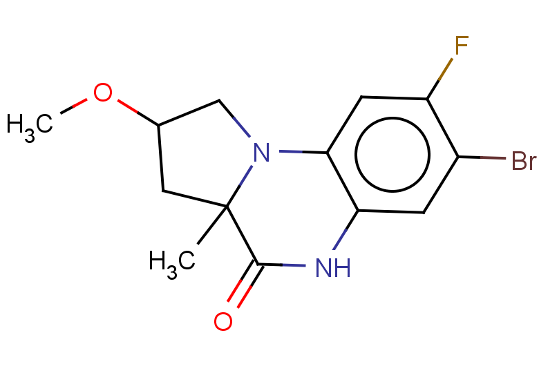 7-bromo-8-fluoro-2-methoxy-3a-methyl-1H,2H,3H,3aH,4H,5H-pyrrolo[1,2-a]quinoxalin-4-one
