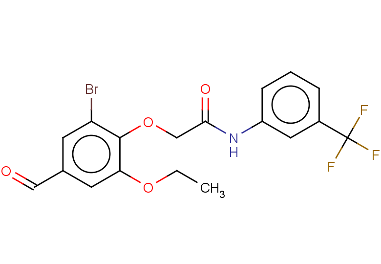 2-(2-BROMO-6-ETHOXY-4-FORMYLPHENOXY)-N-[3-(TRIFLUOROMETHYL)PHENYL]ACETAMI+