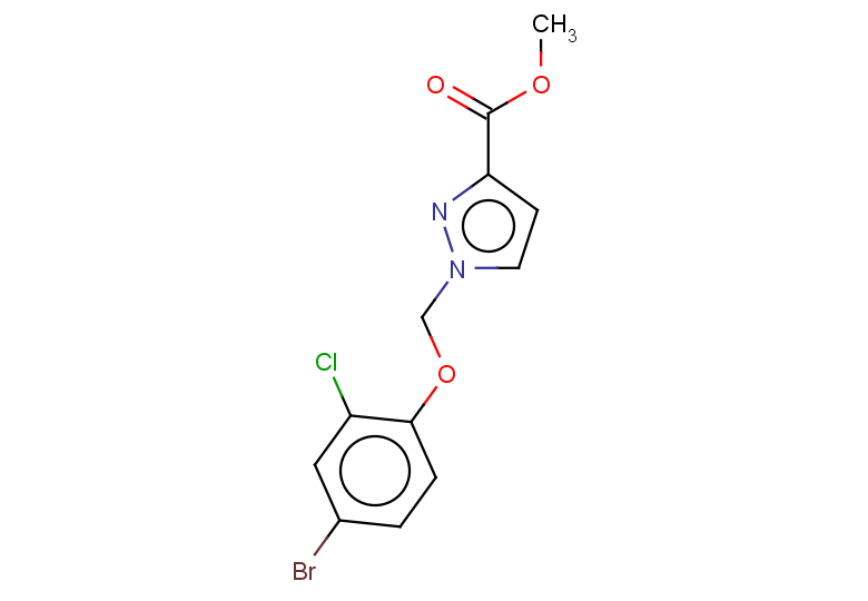 1-(4-BROMO-2-CHLORO-PHENOXYMETHYL)-1H-PYRAZOLE-3-CARBOXYLIC ACID METHYL E+