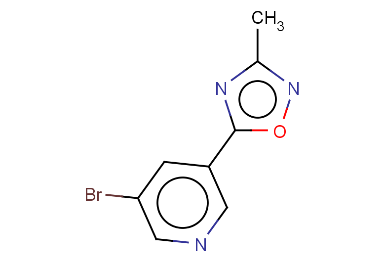 3-bromo-5-(3-methyl-1,2,4-oxadiazol-5-yl)pyridine