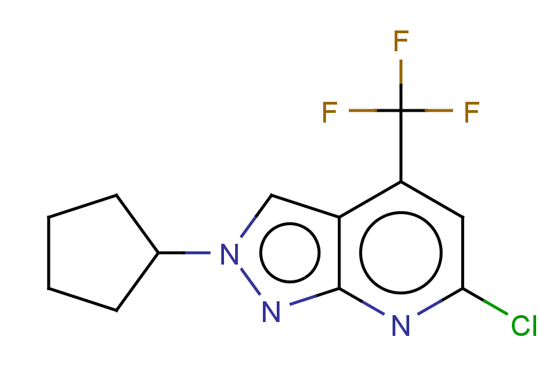 6-CHLORO-2-CYCLOPENTYL-4-(TRIFLUOROMETHYL)-2H-PYRAZOLO[3,4-B]PYRIDINE