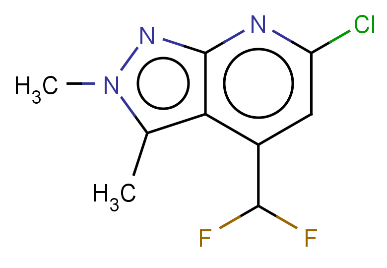6-CHLORO-4-(DIFLUOROMETHYL)-2,3-DIMETHYL-2H-PYRAZOLO[3,4-B]PYRIDINE