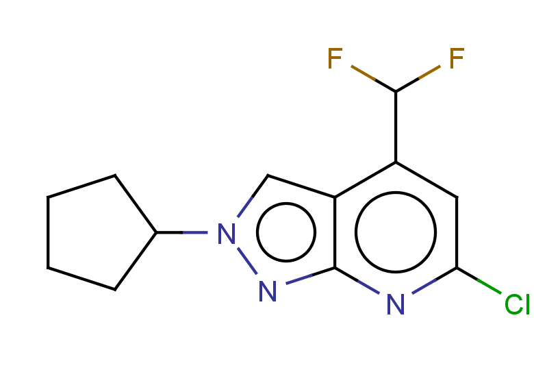 6-CHLORO-2-CYCLOPENTYL-4-(DIFLUOROMETHYL)-2H-PYRAZOLO[3,4-B]PYRIDINE