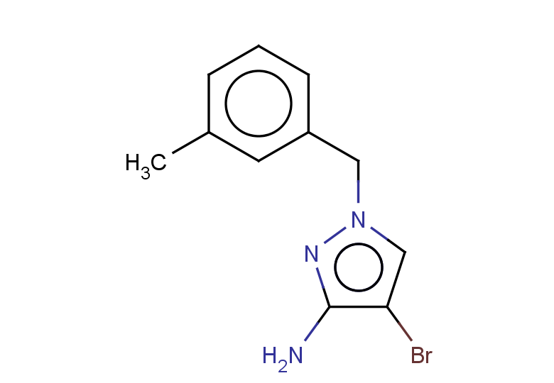 4-bromo-1-[(3-methylphenyl)methyl]-1H-pyrazol-3-amine