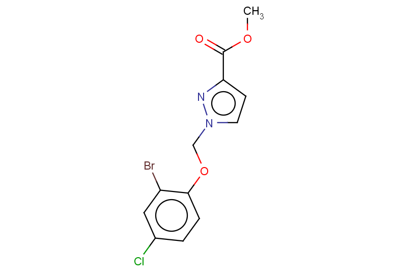 1-(2-BROMO-4-CHLORO-PHENOXYMETHYL)-1H-PYRAZOLE-3-CARBOXYLIC ACID METHYL E+
