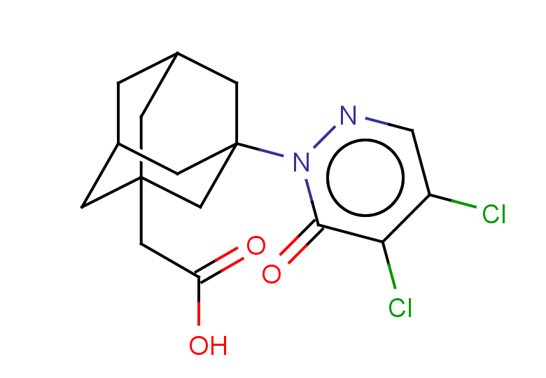 2-[3-(4,5-dichloro-6-oxo-1,6-dihydropyridazin-1-yl)adamantan-1-yl]acetic acid