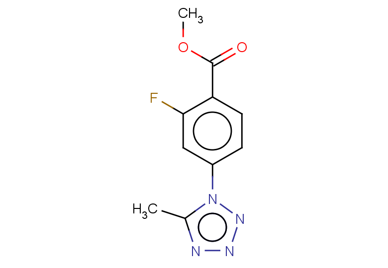 methyl 2-fluoro-4-(5-methyl-1H-1,2,3,4-tetrazol-1-yl)benzoate