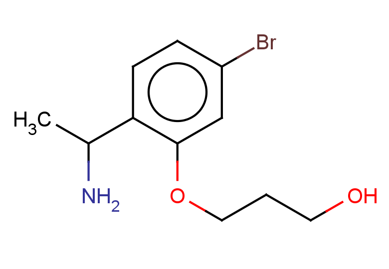 3-[2-(1-aminoethyl)-5-bromophenoxy]propan-1-ol
