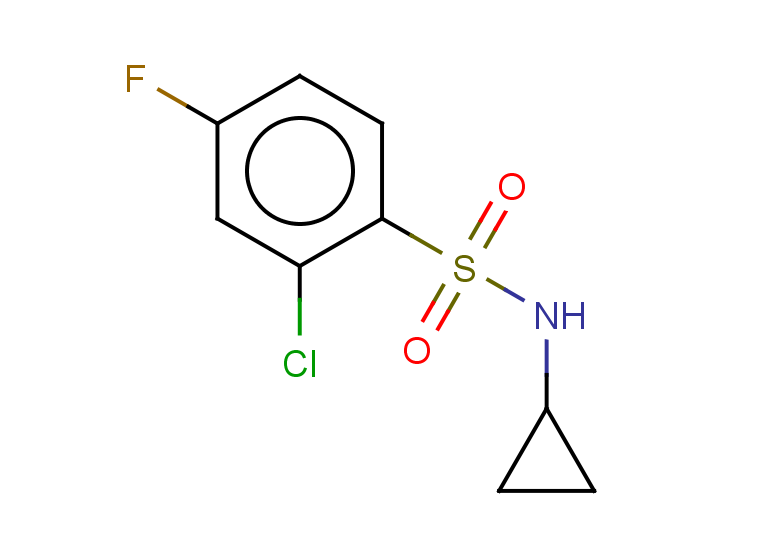 2-chloro-N-cyclopropyl-4-fluorobenzene-1-sulfonamide