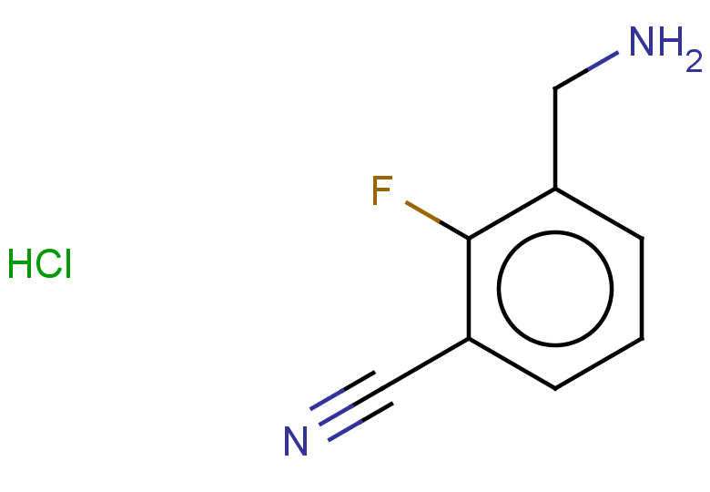 3-(aminomethyl)-2-fluorobenzonitrile hydrochloride
