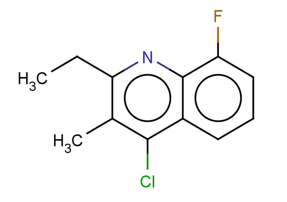 4-chloro-2-ethyl-8-fluoro-3-methylquinoline