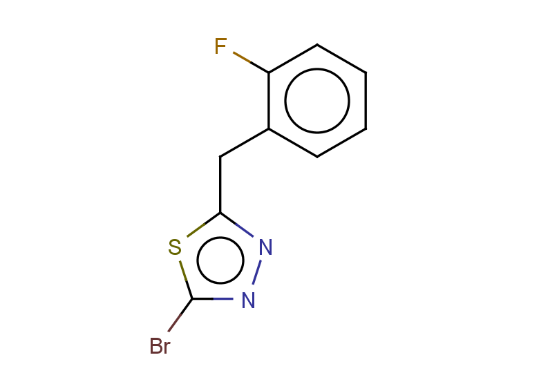 2-bromo-5-[(2-fluorophenyl)methyl]-1,3,4-thiadiazole