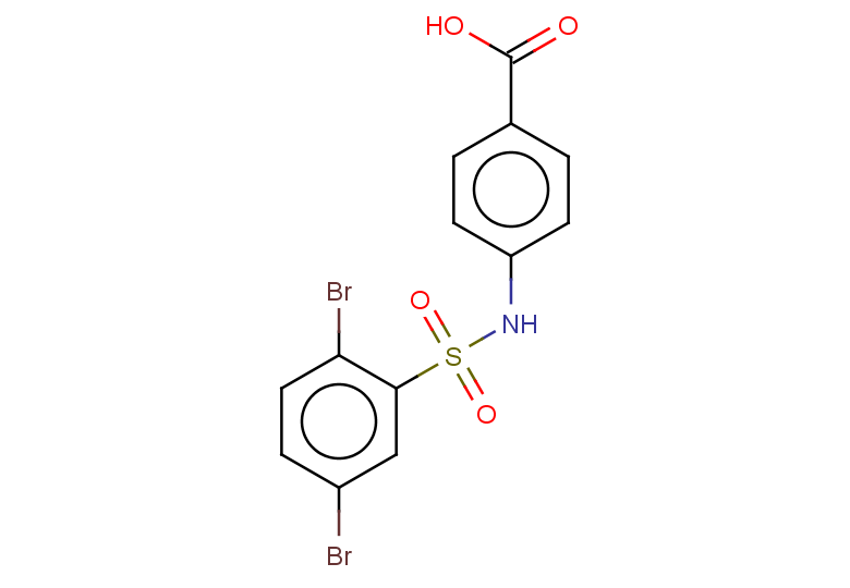 4-(2,5-dibromobenzenesulfonamido)benzoic acid