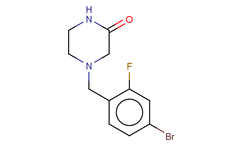 4-[(4-bromo-2-fluorophenyl)methyl]piperazin-2-one