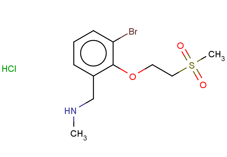 {[3-bromo-2-(2-methanesulfonylethoxy)phenyl]methyl}(methyl)amine hydrochloride