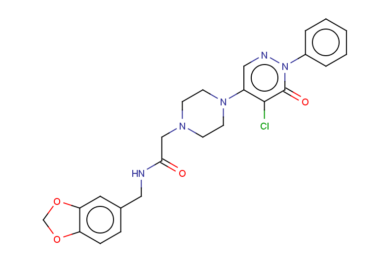 N-[(1,3-dioxaindan-5-yl)methyl]-2-[4-(5-chloro-6-oxo-1-phenyl-1,6-dihydropyridazin-4-yl)piperazin-1-yl]acetamide