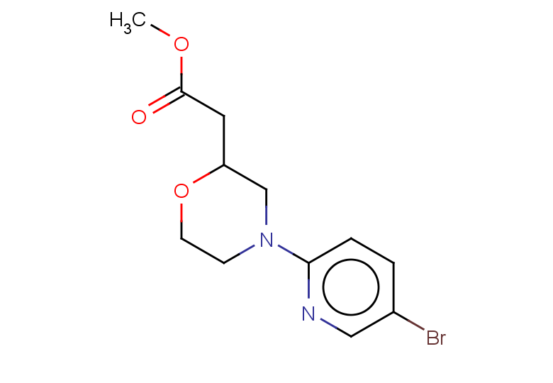 methyl 2-[4-(5-bromopyridin-2-yl)morpholin-2-yl]acetate