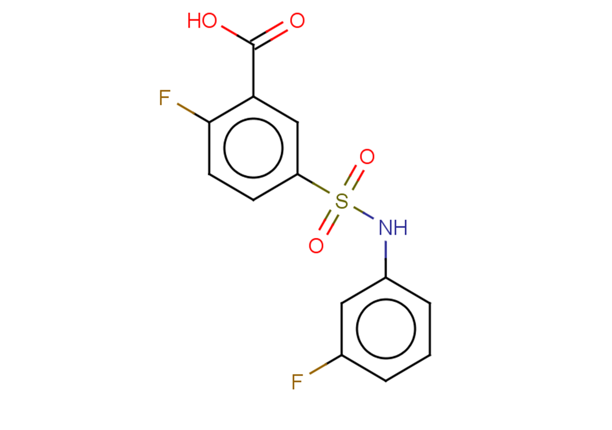 2-fluoro-5-[(3-fluorophenyl)sulfamoyl]benzoic acid