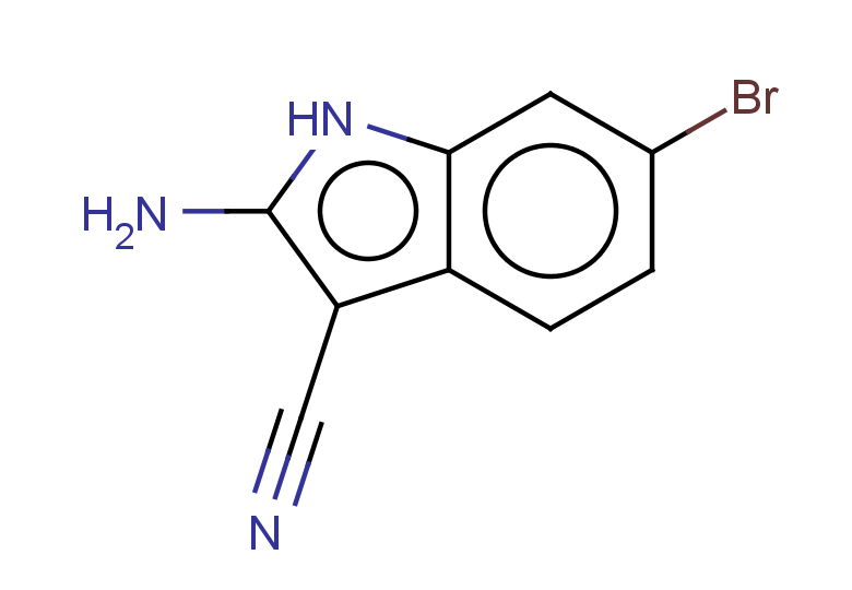 2-amino-6-bromo-1H-indole-3-carbonitrile
