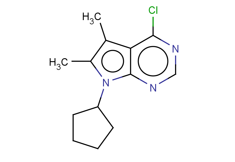 4-chloro-7-cyclopentyl-5,6-dimethyl-7H-pyrrolo[2,3-d]pyrimidine