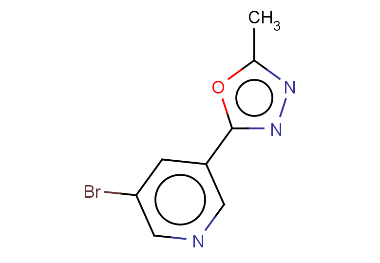 3-bromo-5-(5-methyl-1,3,4-oxadiazol-2-yl)pyridine