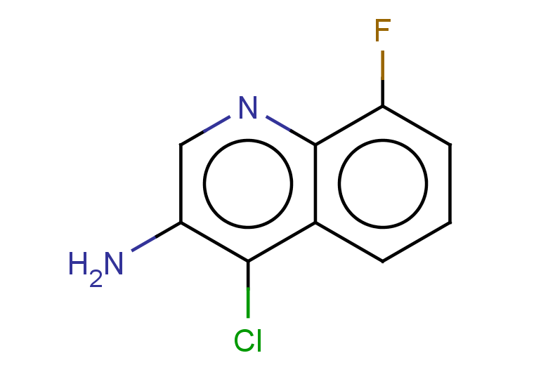 4-chloro-8-fluoroquinolin-3-amine