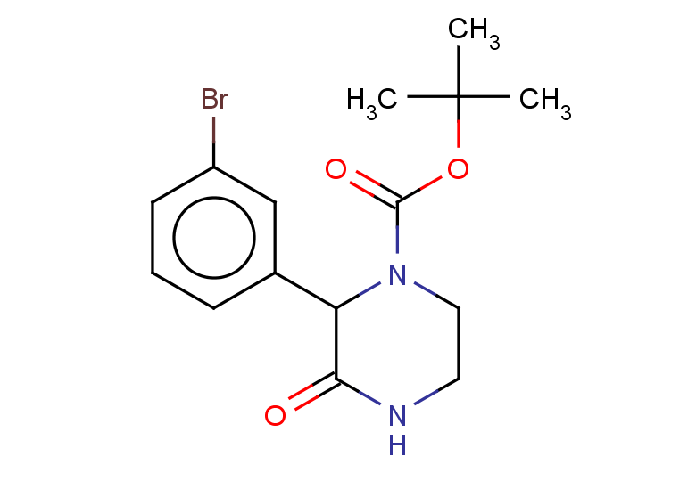 tert-butyl 2-(3-bromophenyl)-3-oxopiperazine-1-carboxylate
