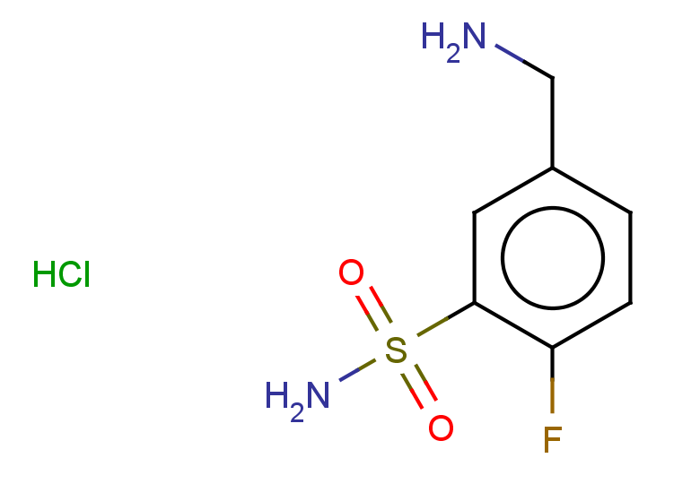5-(aminomethyl)-2-fluorobenzene-1-sulfonamide hydrochloride