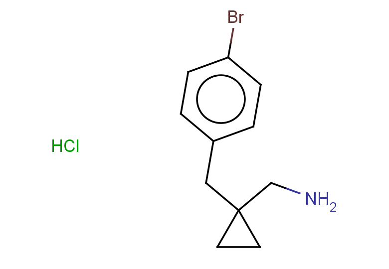 {1-[(4-bromophenyl)methyl]cyclopropyl}methanamine hydrochloride