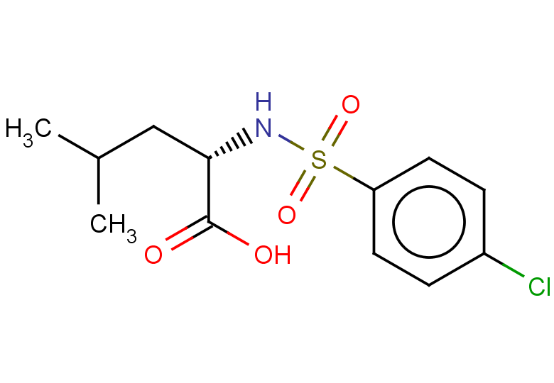 (2S)-2-(4-chlorobenzenesulfonamido)-4-methylpentanoic acid