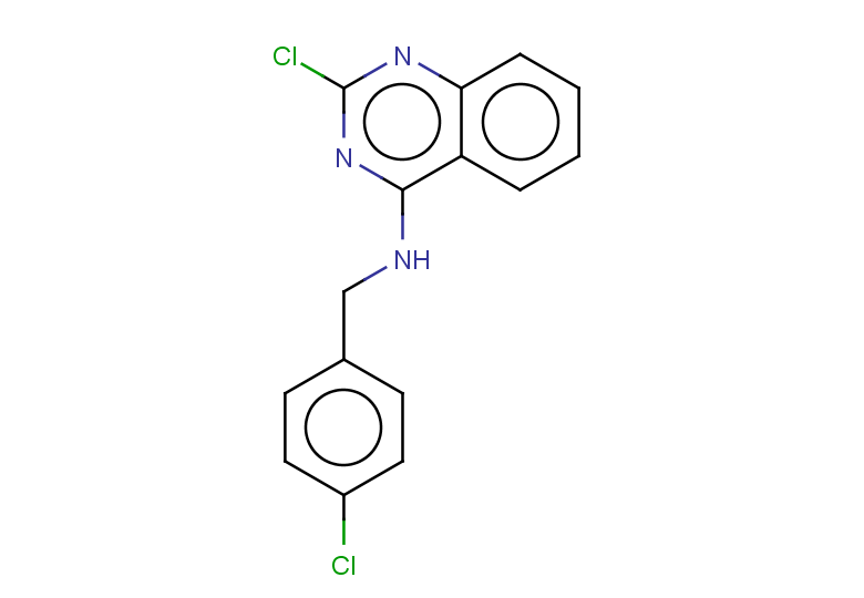 2-chloro-N-[(4-chlorophenyl)methyl]quinazolin-4-amine