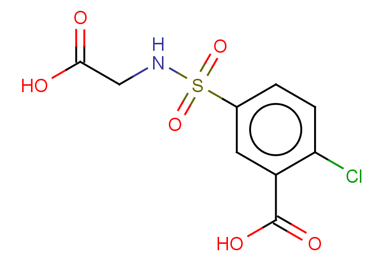 5-[(carboxymethyl)sulfamoyl]-2-chlorobenzoic acid