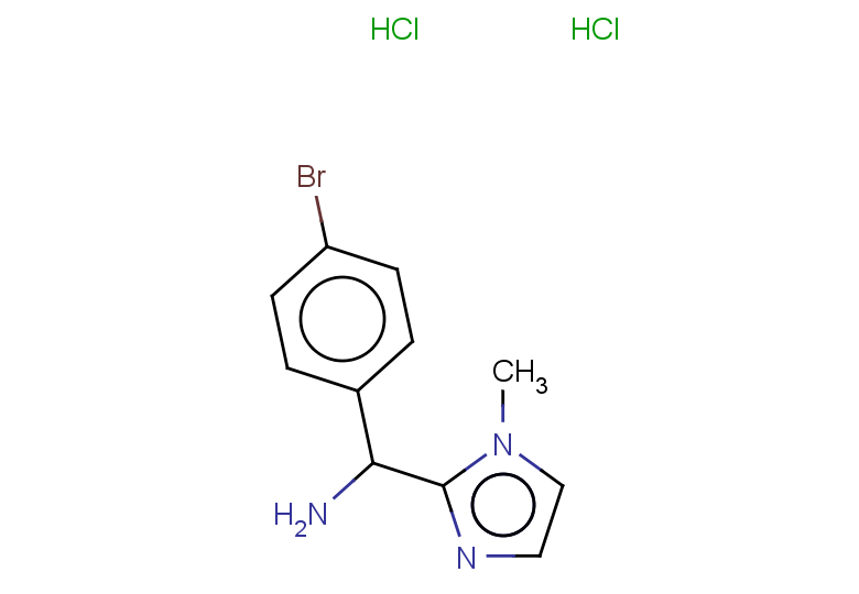 (4-bromophenyl)(1-methyl-1H-imidazol-2-yl)methanamine dihydrochloride