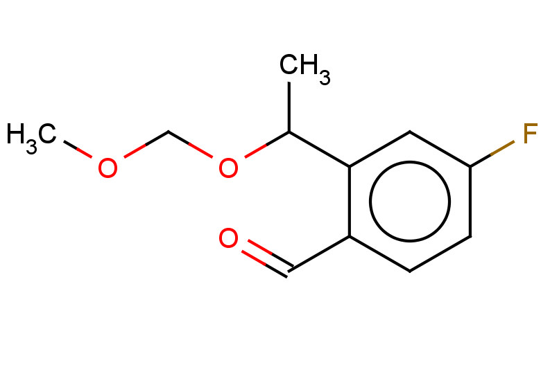 4-fluoro-2-[1-(methoxymethoxy)ethyl]benzaldehyde