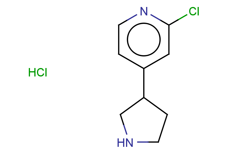 2-chloro-4-(pyrrolidin-3-yl)pyridine hydrochloride