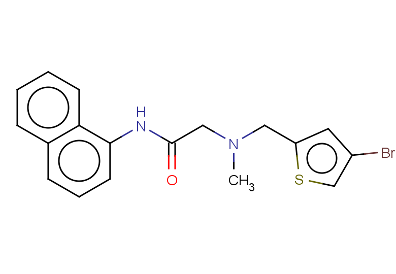 2-{[(4-bromothiophen-2-yl)methyl](methyl)amino}-N-(naphthalen-1-yl)acetamide