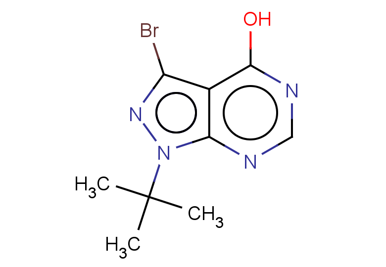 3-bromo-1-tert-butyl-1H-pyrazolo[3,4-d]pyrimidin-4-ol