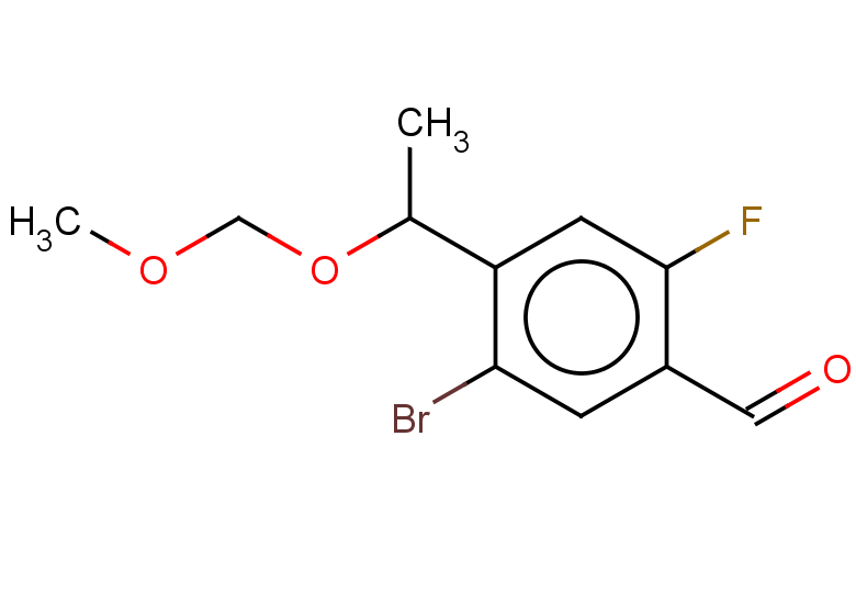 5-bromo-2-fluoro-4-[1-(methoxymethoxy)ethyl]benzaldehyde