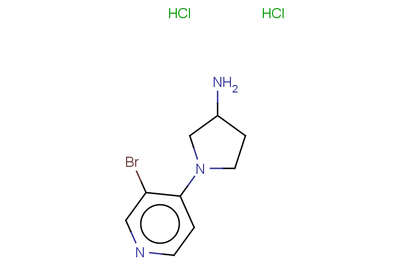 1-(3-bromopyridin-4-yl)pyrrolidin-3-amine dihydrochloride
