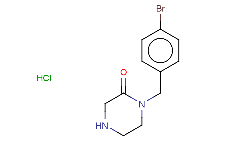 1-[(4-bromophenyl)methyl]piperazin-2-one hydrochloride