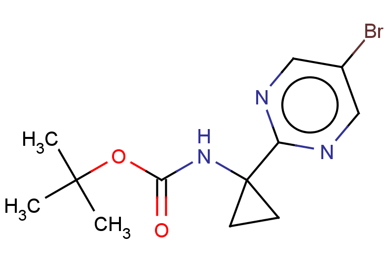 tert-butyl N-[1-(5-bromopyrimidin-2-yl)cyclopropyl]carbamate