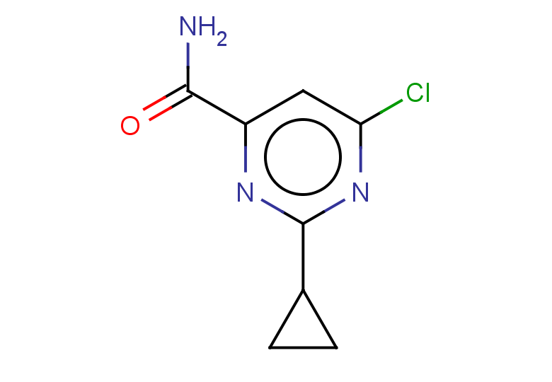 6-chloro-2-cyclopropylpyrimidine-4-carboxamide
