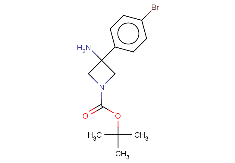 tert-butyl 3-amino-3-(4-bromophenyl)azetidine-1-carboxylate
