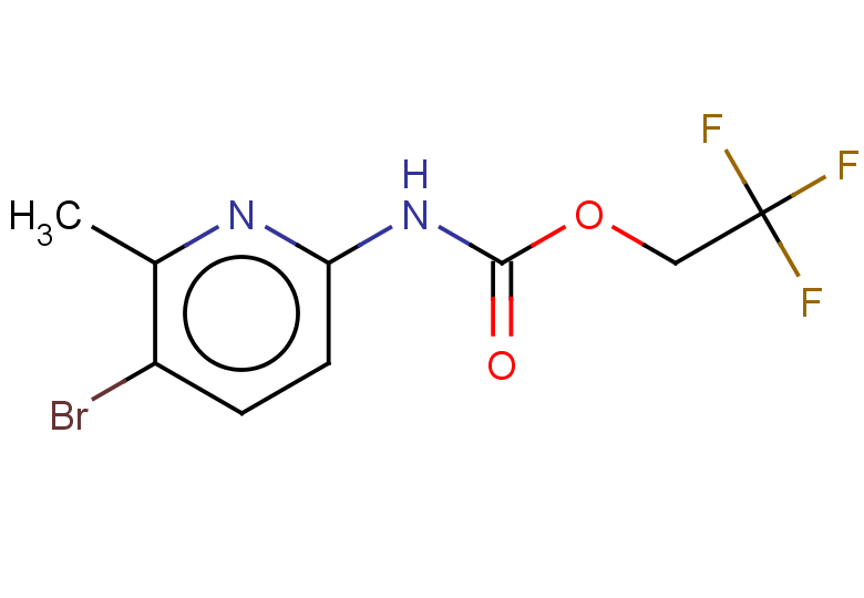 2,2,2-trifluoroethyl N-(5-bromo-6-methylpyridin-2-yl)carbamate