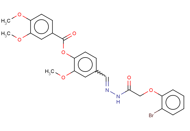 4-({[2-(2-bromophenoxy)acetamido]imino}methyl)-2-methoxyphenyl 3,4-dimethoxybenzoate