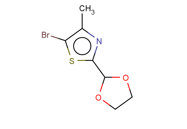 5-bromo-2-(1,3-dioxolan-2-yl)-4-methyl-1,3-thiazole